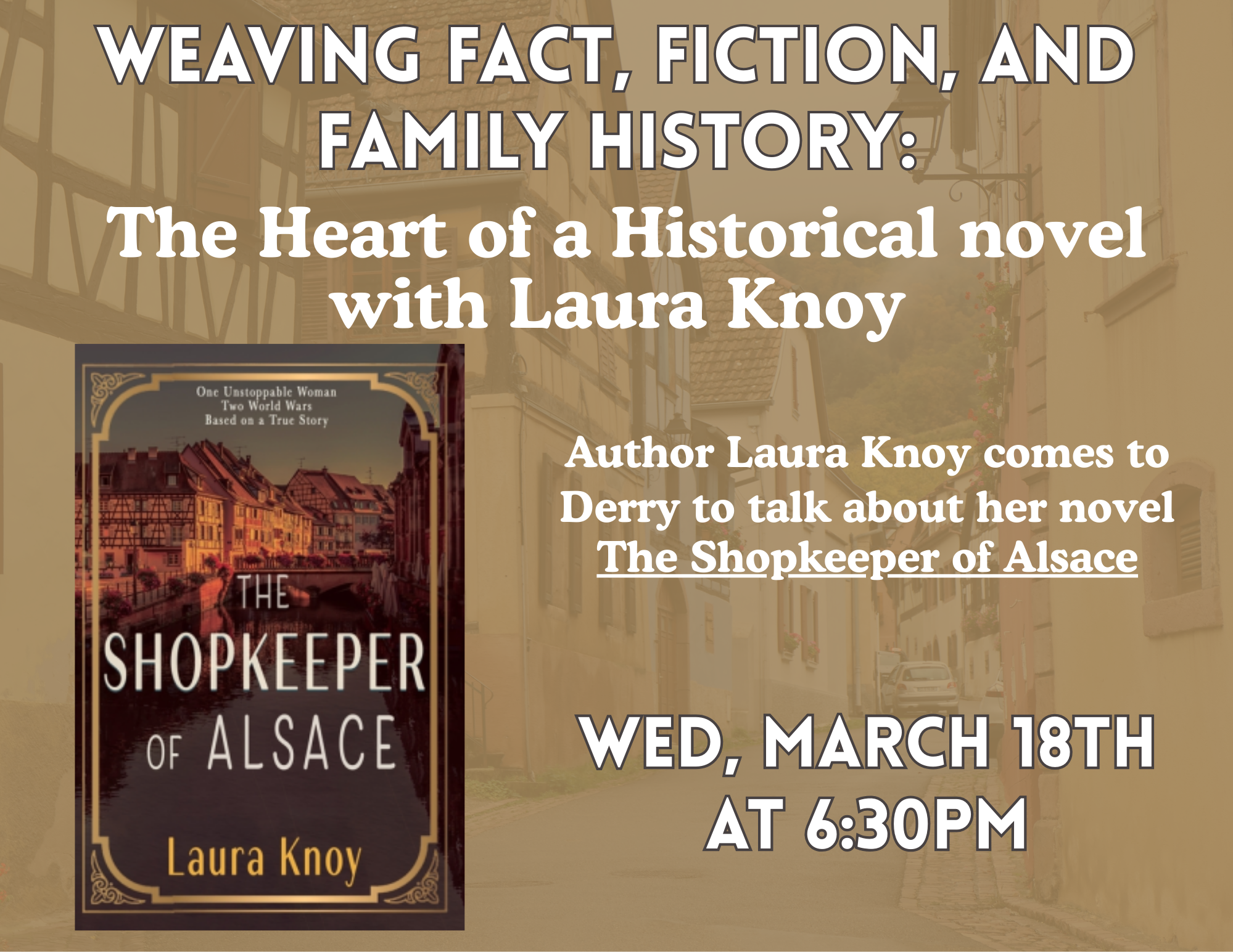 Laura Knoy program flyer