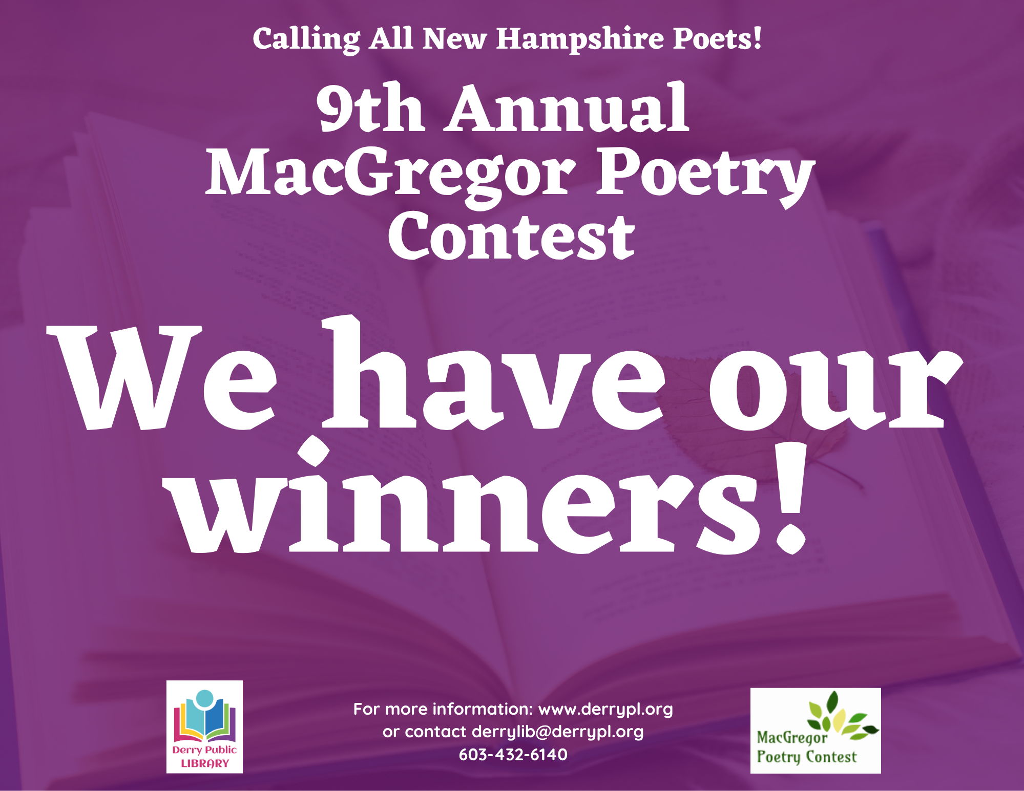 MacGregor Poetry Contest Winners