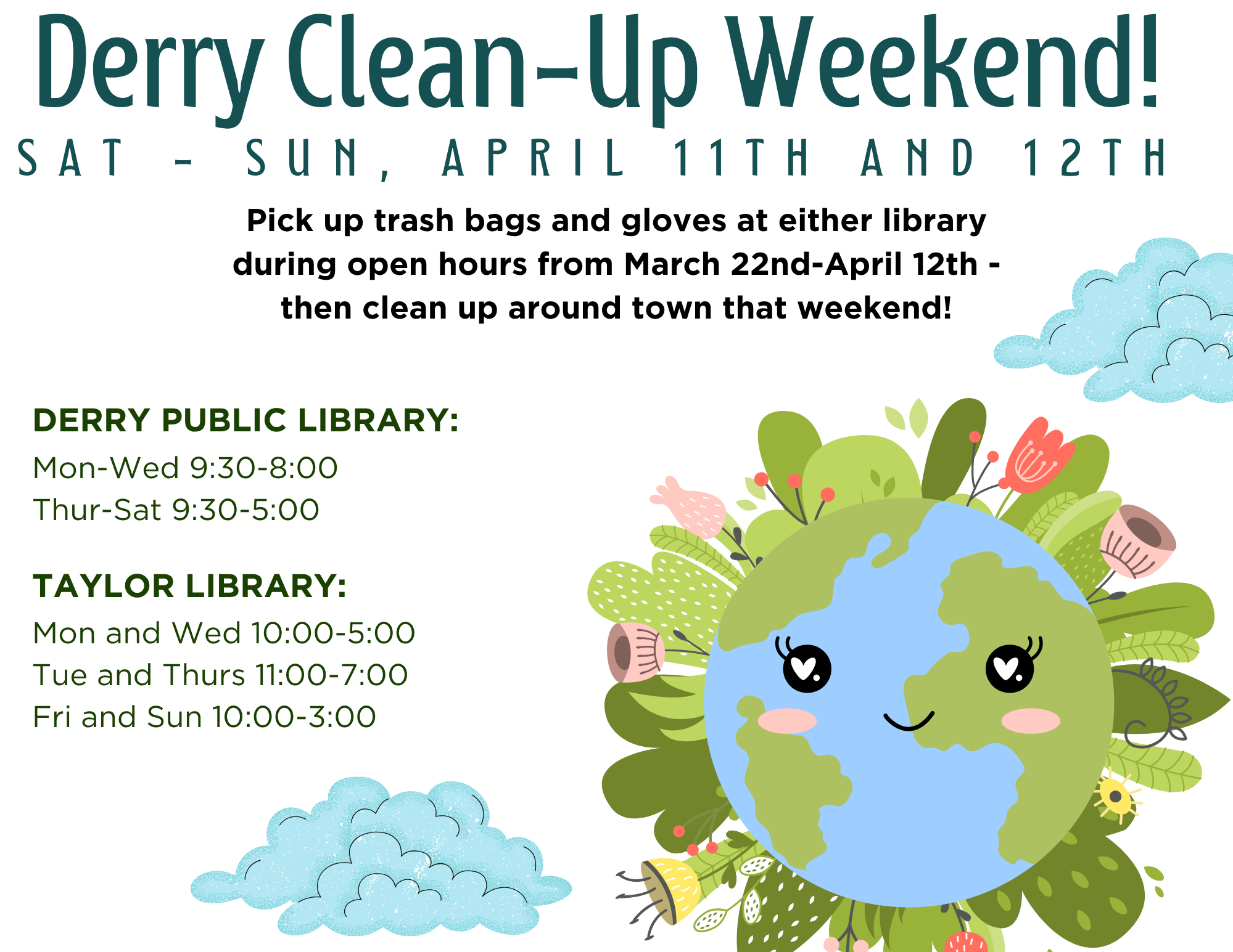 Derry Clean-up weekend flyer