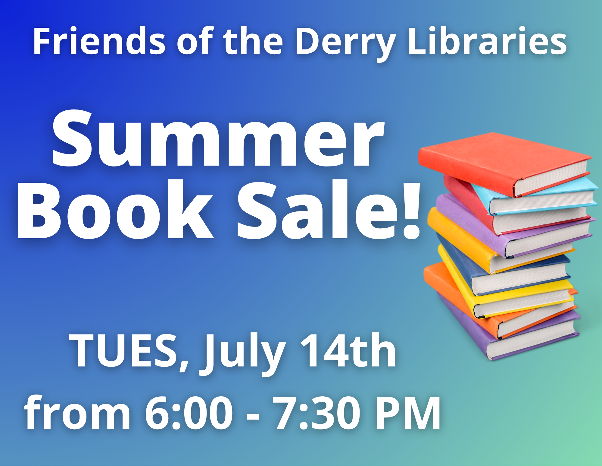 Friends summer booksale flyer