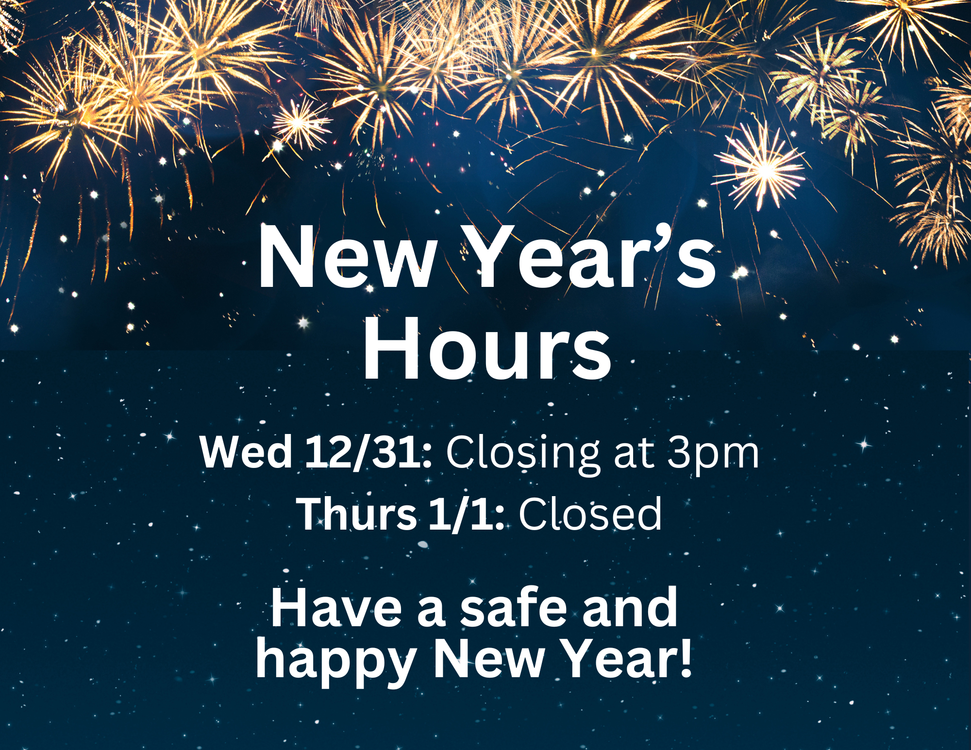 New Year's Hours