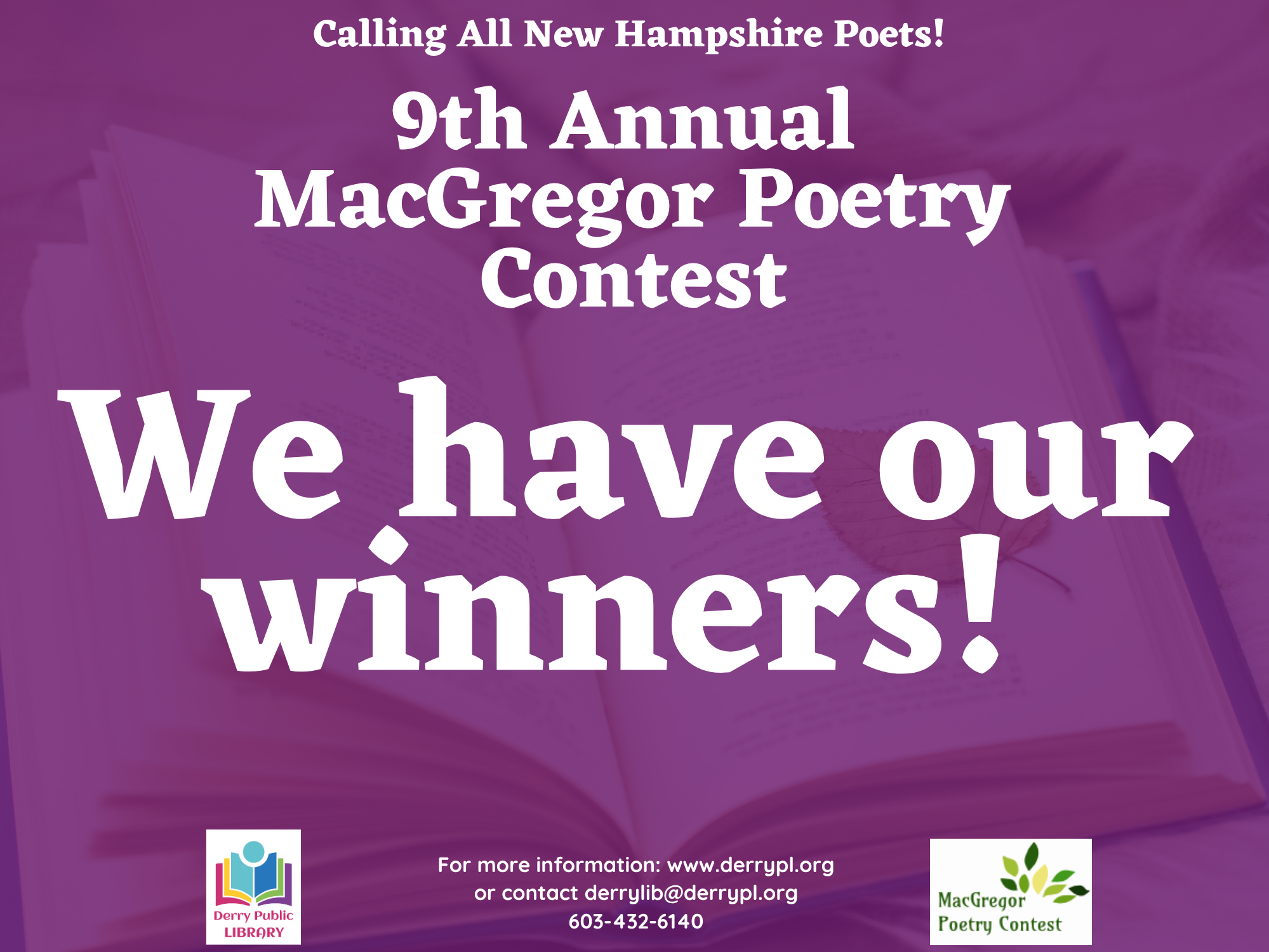 MacGregor Poetry Contest Winners