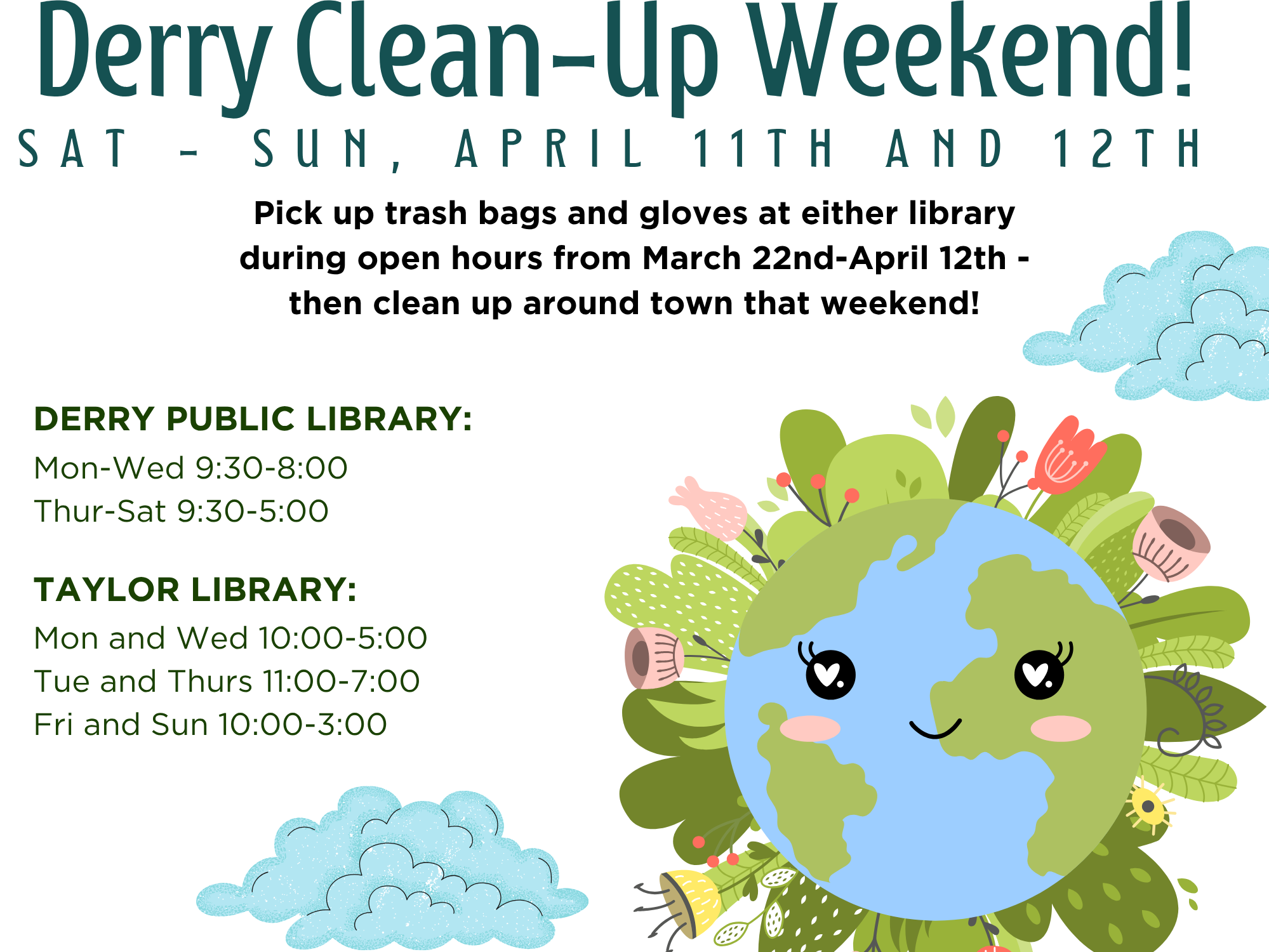 Derry Clean-up weekend flyer