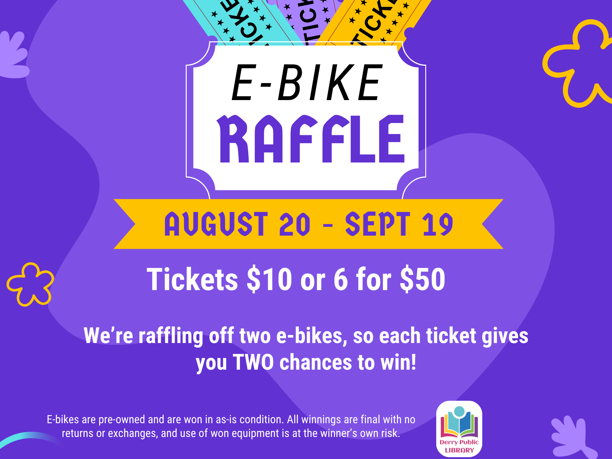 E-Bike raffle flyer
