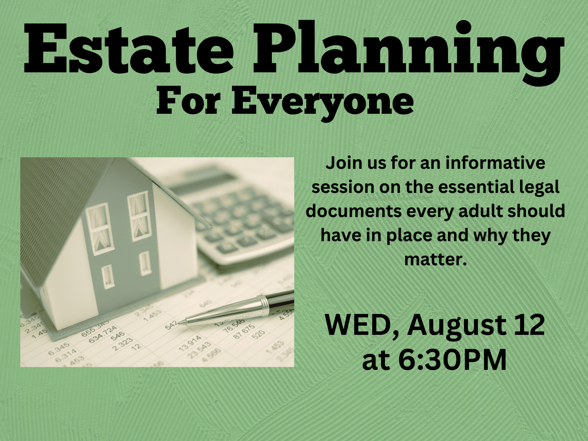 Estate Planning for Everyone flyer