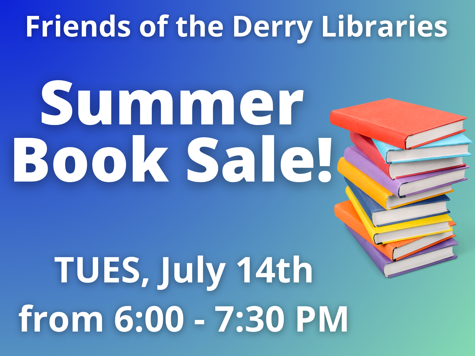 Friends summer booksale flyer