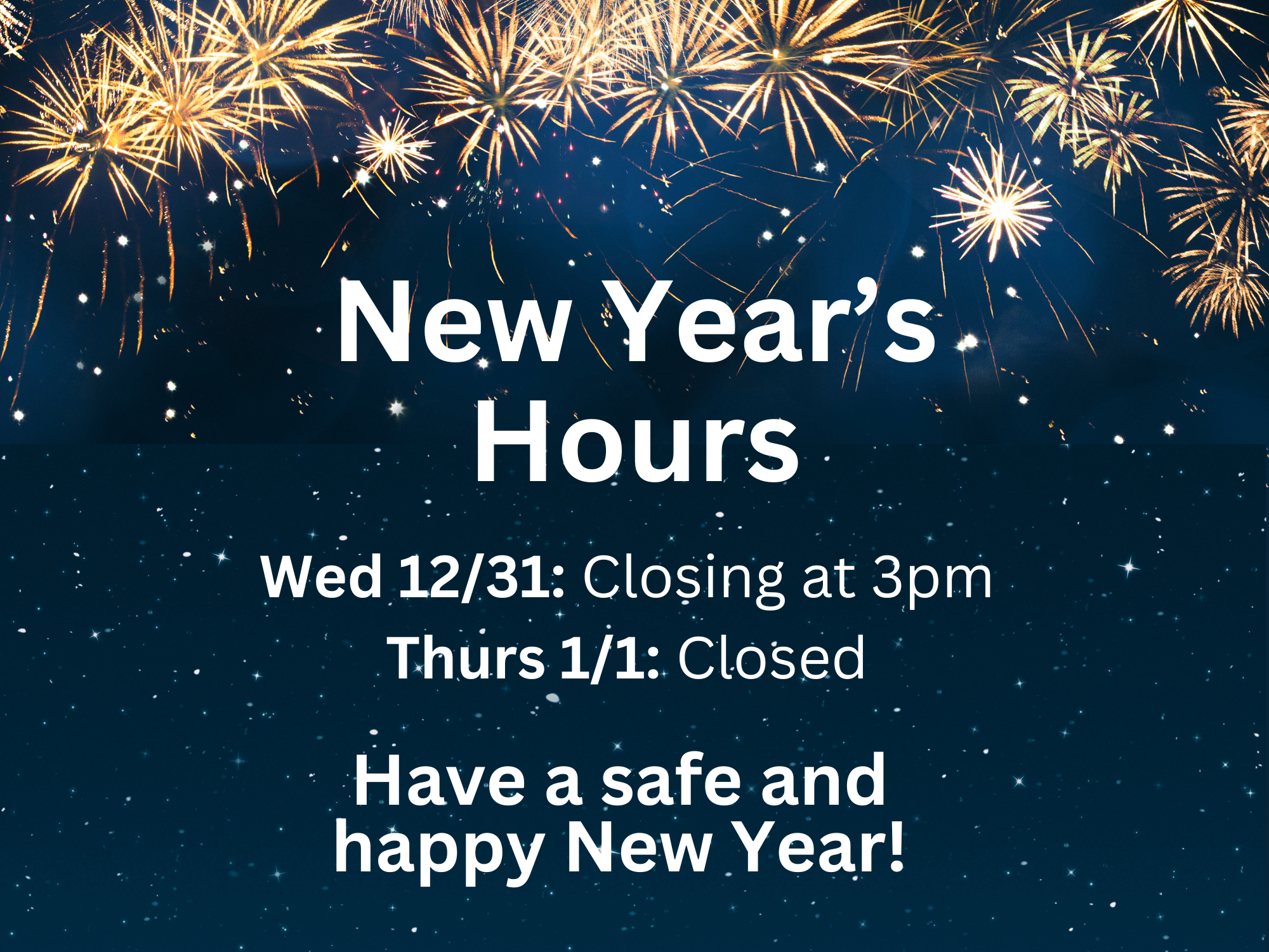 New Year's Hours