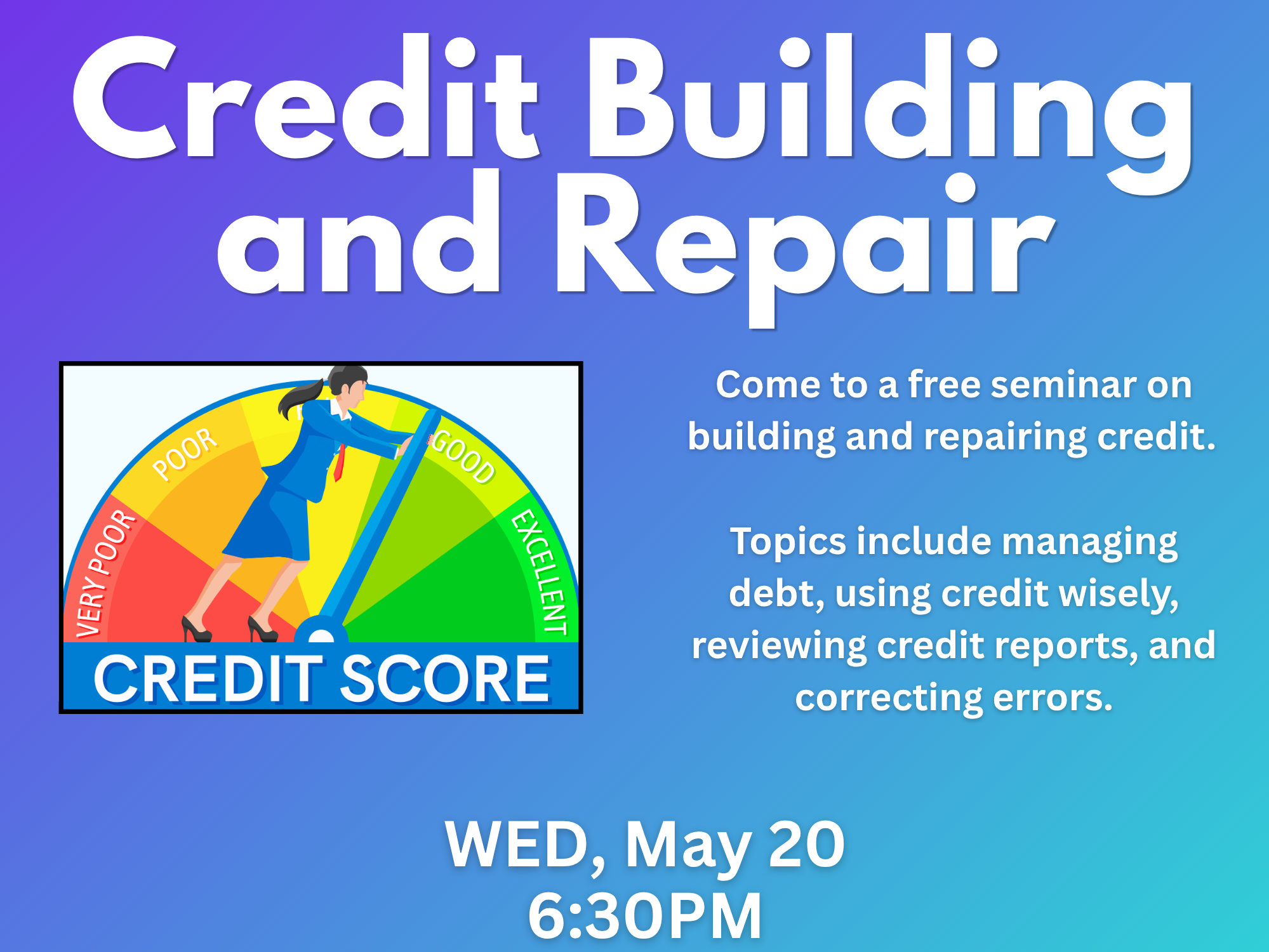 Credit Building and Repair Flyer