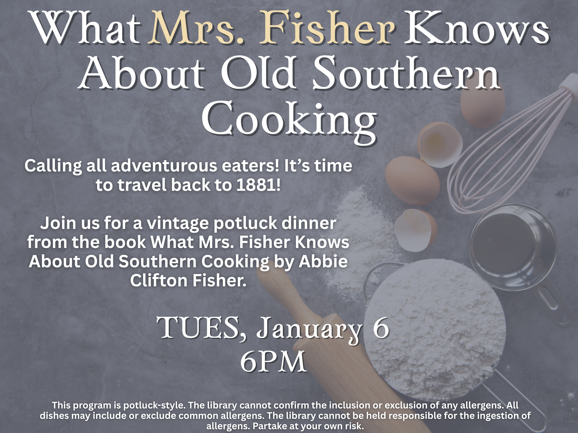 mrs fisher program poster