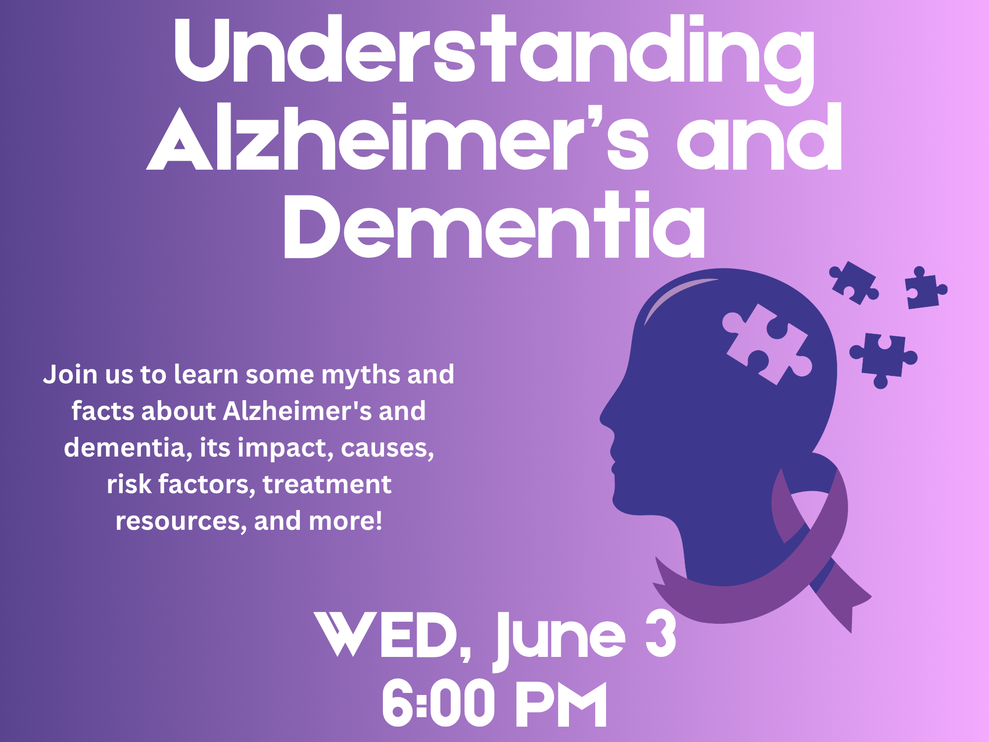 Understanding Alzheimer's and Dementia Flyer